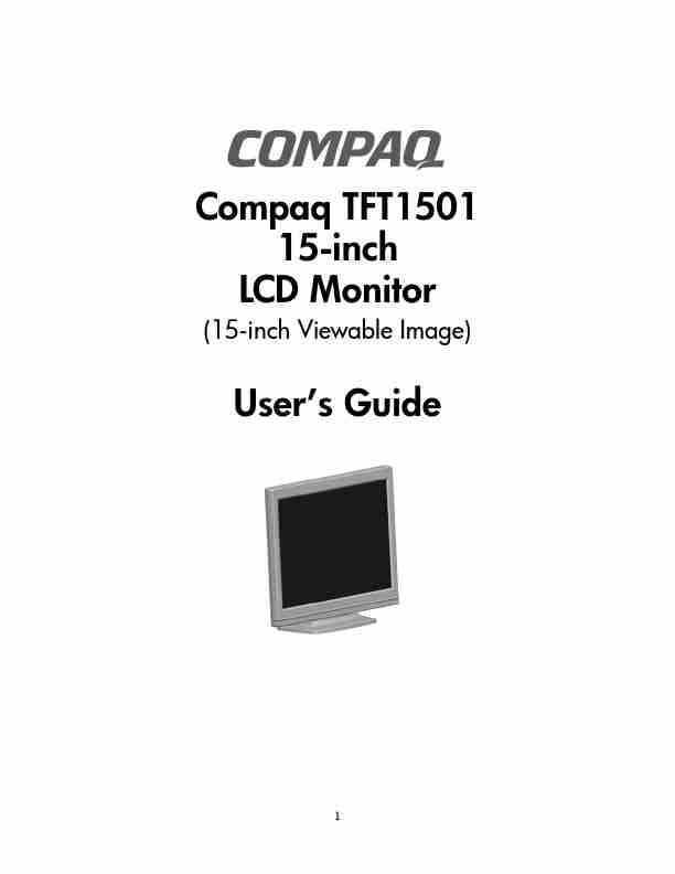 Compaq Computer Monitor 1501-page_pdf